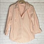 J.Crew  Pastel Striped Button-Down 100% cotton Shirt Woman’s Large Photo 0
