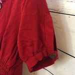 Lotus‎ red beaded pink jeweled blinged ruffle top women's size XS S Photo 4