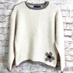 Irelands Eye Wool Blend Crewneck Sweater Size Large Brown Photo 0