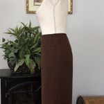 Le Suit Vintage Brown Skirt For Women Size 14 Lined Zipper Back Photo 1