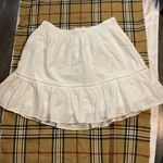 Madewell Embroidered White Lace Mini Skirt Size XL Photo 6