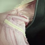 Vintage 60s Coquette Strapless Lavender Lace Floral Prom Party Dress Formal Gown Purple Photo 8