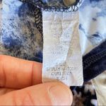 Blue velvet floral sleeveless shift dress Blue Photo 3