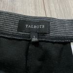 Talbots Ponte Knit Pull On Zip Hem Pants | Grey Houndstooth | Large Photo 7