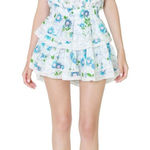 Love Shack Fancy Floral Ruffle Mini Dress Size Small Photo 0