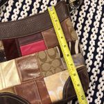 Coach Patchwork Madras Crossbody Shoulder Bag Adjustable Strap Vintage Duffle Photo 12