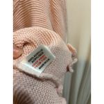 Nasty Gal Collection Pink Knit Cropped Sweater Ruffle Hem Long Sleeve Size 14 Photo 4