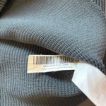 Quince  Cropped Square Neck Ribbed Knit Tank in Blue Gray Size Medium Photo 7