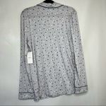 Nordstrom Gray Floral Print Long Sleeve Pajama Top Women's Size Large Photo 5
