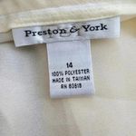 Preston & York  Vintage Cream Pleat Flare Knee Length Short Skirt Plus 14 Photo 5