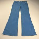 Joe’s Jeans Twill Denim Mid Rise Trouser Jeans Malibu Blue White Rivets Size 28 Photo 1