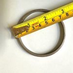 Silver tone inspirational religious bangle bracelet Photo 5