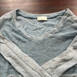Altar'd State Blue V-Neck Sweater with Pocket Detail Photo 2