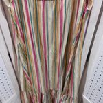 Mimi Chica Striped Button Front Midi Dress Multicolor Casual Summer Size Medium Photo 6