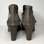 Paul Green  Malibu Sliced Zip Bootie Nubuck Earth Metallic Boots Size US 9.5 EU 7 Photo 3