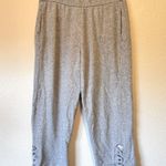 Soft Surroundings  Grey Cropped Wide Leg Sweatpants Womens S Casual Summer Pants Photo 0