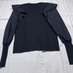 H by Halston  Elegant Black Long Sleeve Top Photo 2