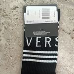 Versace  Logo Socks in Black & White, Size S New w/Tag Photo 4
