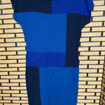 The Limited  Blue‎ Color Block Wool Blend Sweater Dress Size Small Photo 0