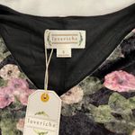 Floral Velvet Dress Black Photo 2