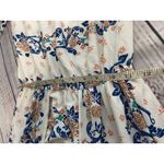 Flying Tomato  Duster Romper Womens Small Floral Off Shoulder Lace Cuffs Photo 4