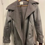 Avec Les Filles Faux Leather Motto Jacket Photo 2