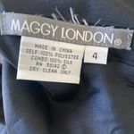 Maggy London Maggy‎ London Women's 4 Black Sheath Dress Ruffle Cocktail Event Formal Career Photo 5