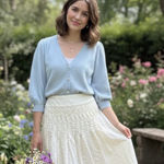 Banana Republic  White A-Line Skirt Photo 0