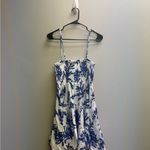 Blue and White Smocked Mini Sundress Resort Wear Size undefined Photo 3