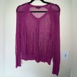 Eileen Fisher Women's Purple/Pink Waffle Knit see-thru
Cardigan SIZE X-LARGE Photo 2