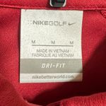 Nike  Golf Polo Shirt Women's Medium Red‎ Golf Famous Grouse Dri Fit Short Sleeve Photo 6
