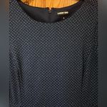 Lands' End Lands’ End Short Sleeve Blue Triangle Print Sheath Dress w/ Front Pockets Size 8 Photo 2