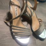 Nina Heels Silver Diamond Heels Size 5.5 Photo 1