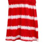 Nike Coral & White Tie Dye Striped Organic Cotton Tee Dress Women's Size XS NWT Photo 2