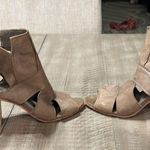 Free People  Effie Block Heel sandal in taupe leather Photo 0