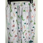 Hill House The Skylar Linen Pants in Sea Creature Women's MED NWT Nautical Beach Purple Photo 2
