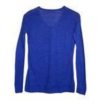Lilly Pulitzer  Women’s Liesel Cobalt Blue Vneck Linen Sweater XS Photo 4