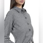 The Kooples  Wooly Houndstooth Button down Shirt Size FR 2/ 6/Medium US NWT Photo 7