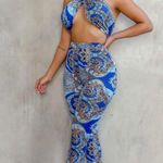 White Fox Boutique Paisley blue set Photo 4