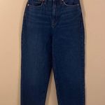 Madewell Women's Jeans Blue Baggy Straight Denim Medium Wass Frayed Hem Sz 24 Photo 2