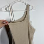 Aerie NWT  One Shoulder Ribbed Midi Dress Size Medium Photo 5
