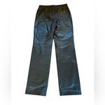 Nine West Black 100 Percent Leather Pants Straight Leg Women’s Size 6 Photo 1