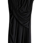 Kut From The Kloth Kut from‎ the Kloth Mollee Draped Knit Jersey Sheath Dress in Black, Size 0 Photo 0