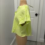 BDG Urban Outfitters Neon Green Waffle Knit Crop Top Size M Photo 2