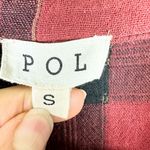 POL Double Breasted Cotton Plaid Blazer Size Small Longline Oversized Photo 6