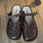 Alegria  Womens Freesia FRE-201 Brown Bronze Leather Clog Shoes Photo 0