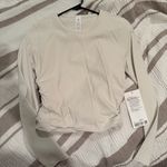 Lululemon  All It Takes Ribbed Nulu Long-Sleeve Shirt In Bone Photo 5