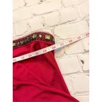 BCBGMAXAZRIA Women's Beaded Detail One Shoulder Going Out Top Dark Pink Small Photo 7