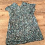 Peruvian Connection Turquoise Delphi Caftan Floral Tapestry Dress size XS/Small Photo 8