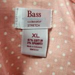 G.H. Bass Pink White Polka Dot Stretch Poplin Button Down Size XL Photo 5